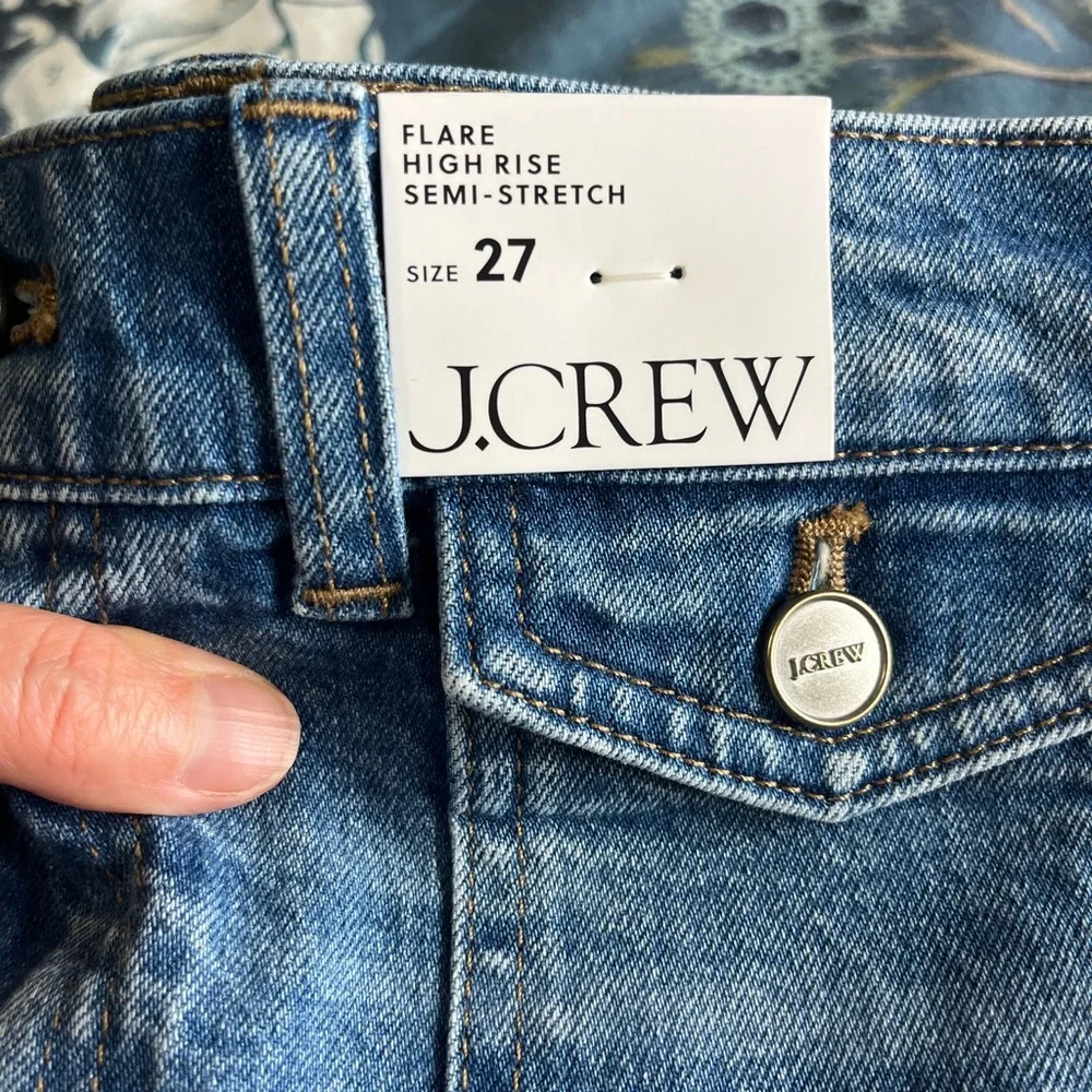 J Crew Vintage Flare Jean with Flap Pockets Size 27 NWT $158 Bangkok Wash Womens - Picture 9 of 15